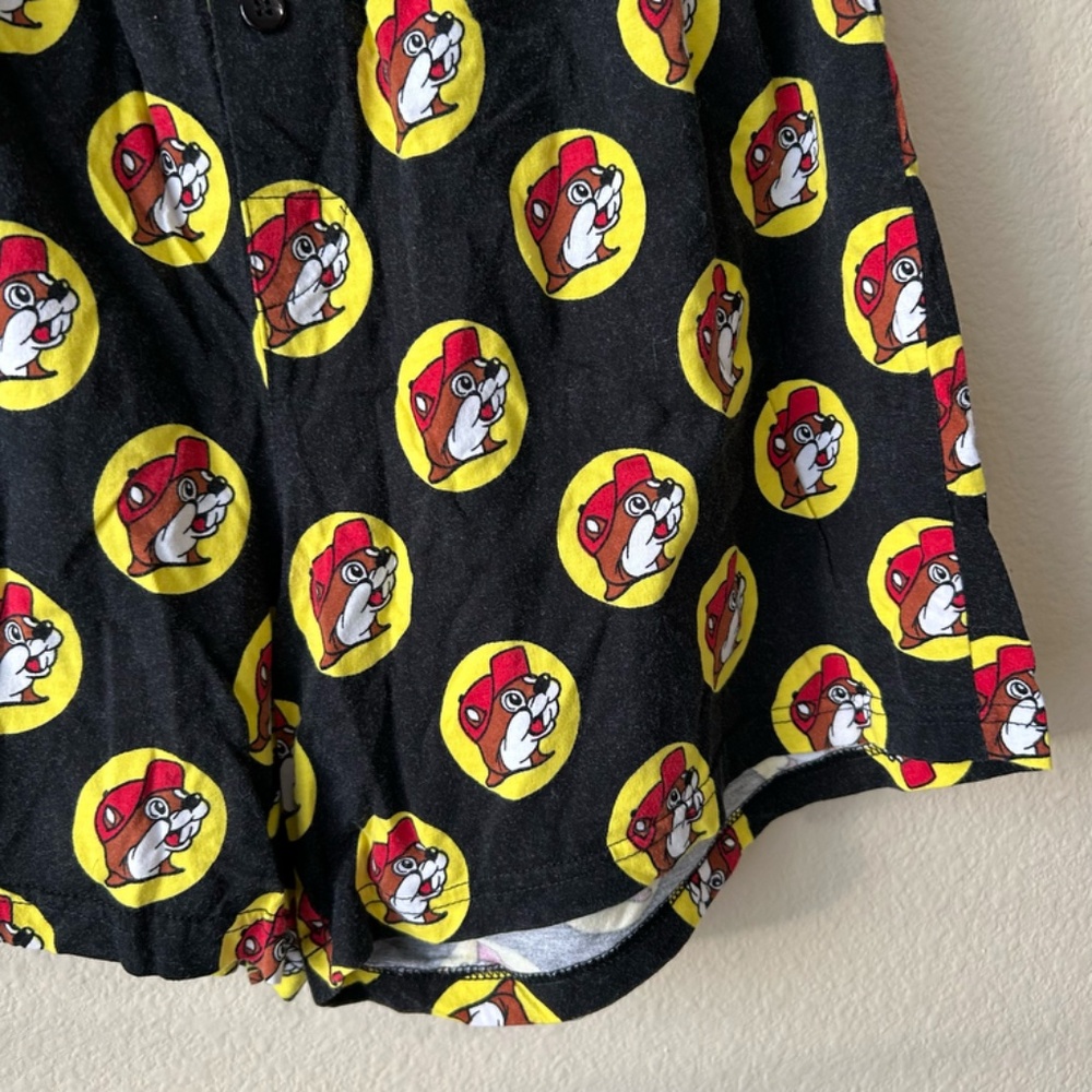 Shorts Boxer Style Bucee's Logo all over Black Red Yellow by Bucee's Child Large - Picture 5 of 12